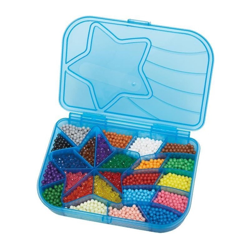 Aquabeads Méga recharge 2400 perles, perles qui collent avec de l'eau Aquabeads Méga recharge 2400 perles, perles qui collent avec de l'eau