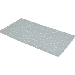 Matelas nomade Over the sea - 120 x 60 x 4 cm - Bleu - TINEO