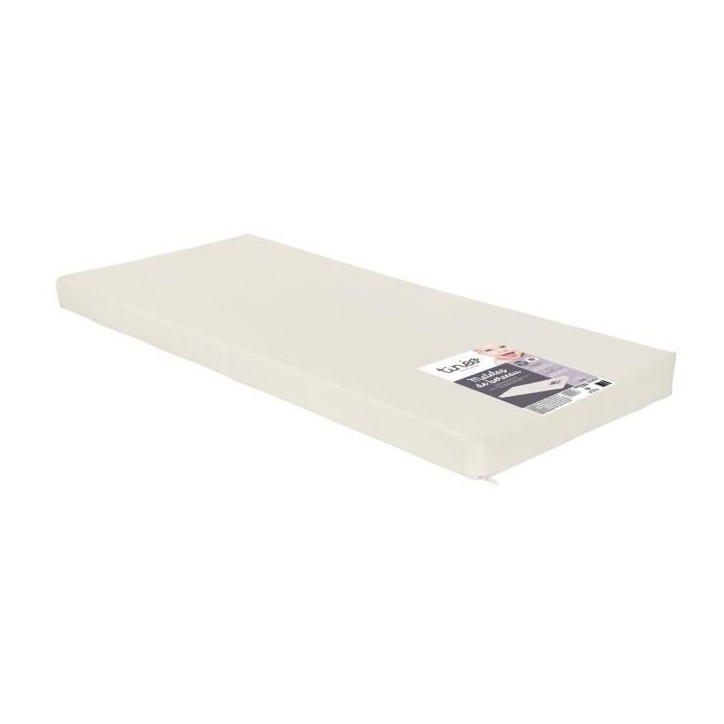 Matelas de berceau TINEO 80cmx40x5cm - Déhoussable - Fabriqué En France - Sans Traitement