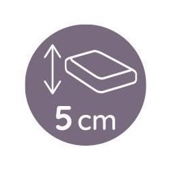 Matelas de berceau TINEO 80cmx40x5cm - Déhoussable - Fabriqué En Fra