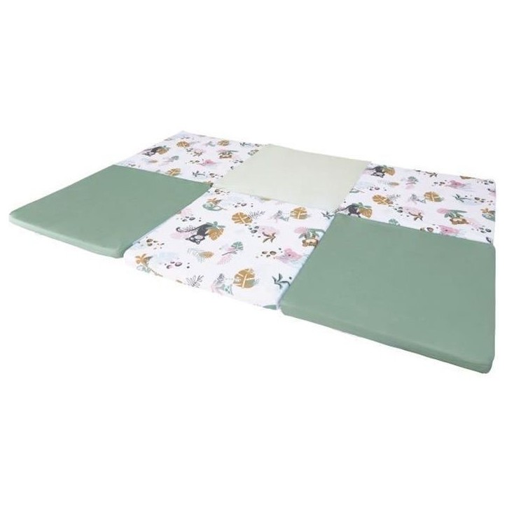 TINEO Maxi Tapis Malin Jungle Buddies 5 en 1 - Evolutif - Déhoussable - 180x200 cm - Nouvelle collection