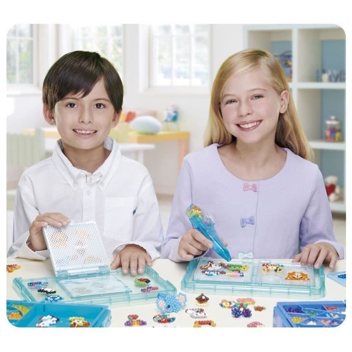 Aquabeads Méga recharge 2400 perles, perles qui collent avec de l'eau, 31502, 24 couleurs, des 4 ans