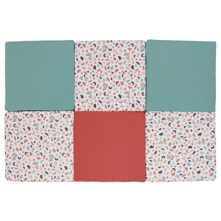 Maxi tapis d'éveil Malin - TINEO - Tapis évolutif 5-en-1 - 180 x 120 cm - Géométrique / Animaux rigolos Maxi tapis d'éveil Malin - TINEO - Tapis évolutif 5-en-1 - 180 x 120 cm - Géométrique / Animaux rigolos