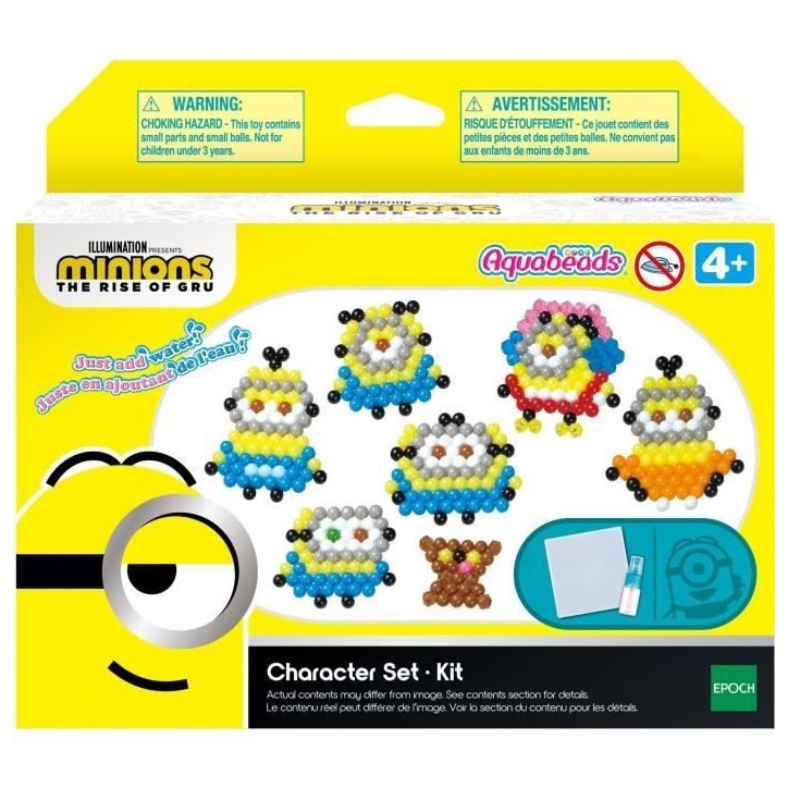 Kit de perles Les Minions 2 - Aquabeads - Recrée tes personnages préférés du film Kit de perles Les Minions 2 - Aquabeads - Recrée tes personnages préférés du film