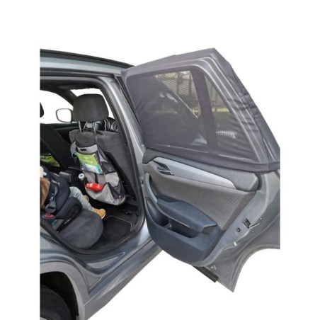 Pare soleil Voiture Bébé TINEO - 2 Housses Chaussettes - Ombrage 80% - Protection Chaleur - UV - Universelle - 50x80cm-80x110c