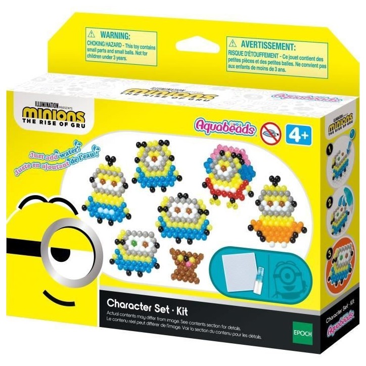 Kit de perles Les Minions 2 - Aquabeads - Recrée tes personnages préférés du film Kit de perles Les Minions 2 - Aquabeads - Recrée tes personnages préférés du film
