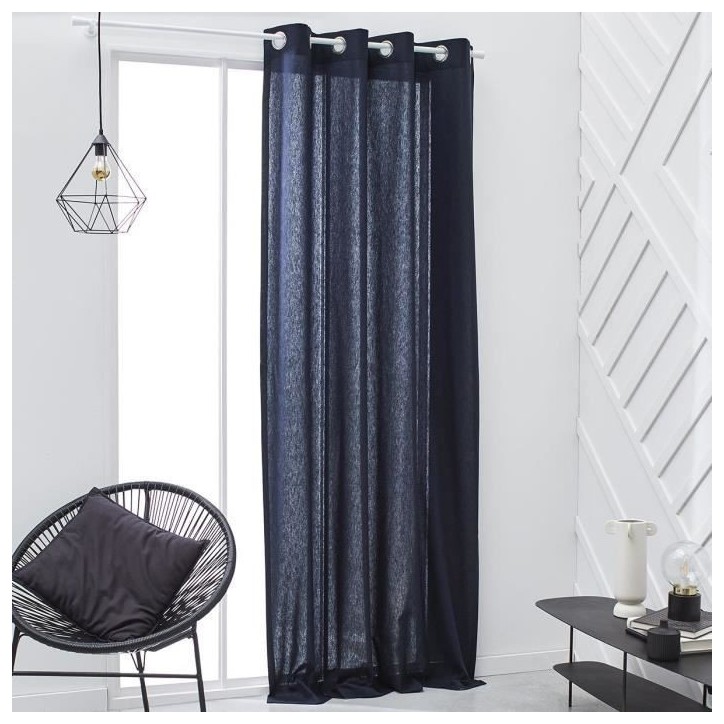 Rideau a oeillets TODAY - 140x240cm - 100% Coton - Navy Rideau a oeillets TODAY - 140x240cm - 100% Coton - Navy