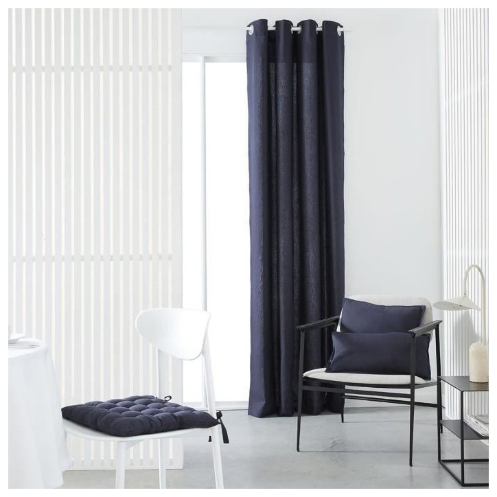 Rideau a oeillets TODAY - 140x240cm - 100% Coton - Navy Rideau a oeillets TODAY - 140x240cm - 100% Coton - Navy