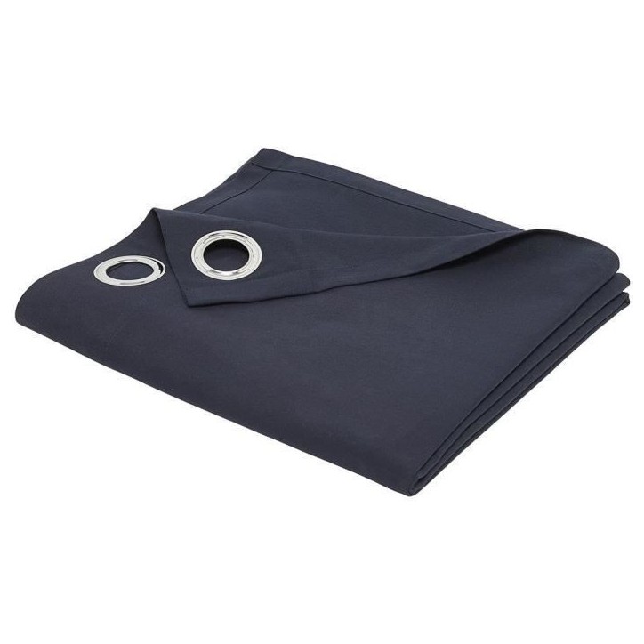 Rideau a oeillets TODAY - 140x240cm - 100% Coton - Navy Rideau a oeillets TODAY - 140x240cm - 100% Coton - Navy