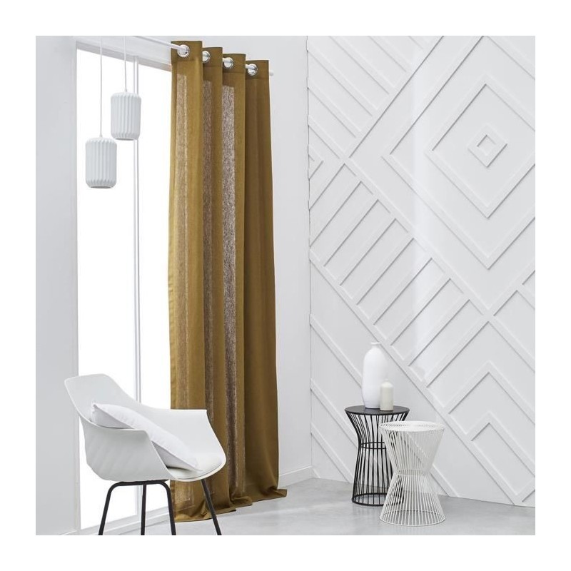 Rideau a oeillets TODAY - 140x240cm - 100% Coton - Bronze Rideau a oeillets TODAY - 140x240cm - 100% Coton - Bronze