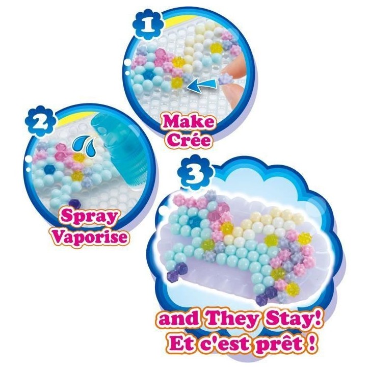Coffret AQUABEADS - Mes accessoires féériques a créer - 820 perles - Enfant Fille - Des 4 ans