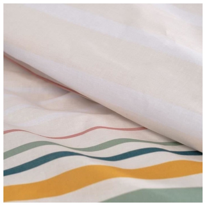 Parure de lit - TODAY - Sunshine - 11.23 imprimé rayé - 2 personnes - 220 x 240 cm - 100% Coton 57 fils Parure de lit - TODAY - Sunshine - 11.23 imprimé rayé - 2 personnes - 220 x 240 cm - 100% Coton 57 fils