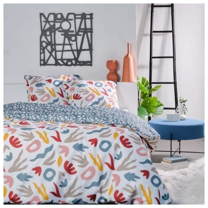Parure de lit 2 personnes - TODAY - Sunshine 13.7 - 220 x 240 cm - 100% Coton imprimé Parure de lit 2 personnes - TODAY - Sunshine 13.7 - 220 x 240 cm - 100% Coton imprimé