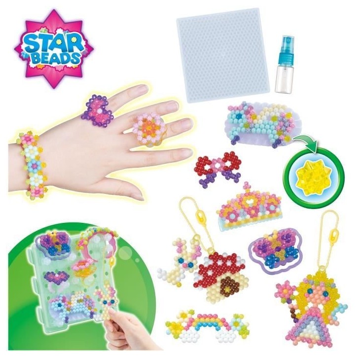 Coffret AQUABEADS - Mes accessoires féériques a créer - 820 perles - Enfant Fille - Des 4 ans
