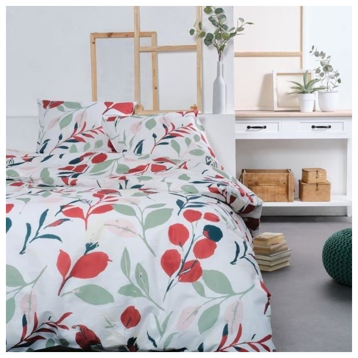 Parure de lit 2 personnes - TODAY - Sunshine 13.8 - 220 x 240 cm - 100% Coton imprimé