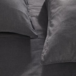 Housse de couette - TODAY - CHARME - Chambray - Gris foncé Capucine -