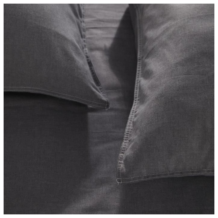 Housse de couette - TODAY - CHARME - Chambray - Gris foncé Capucine - 240 x 220 cm