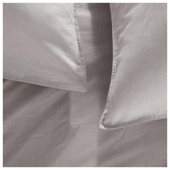 Housse de couette - TODAY - CHARME - Chambray - Gris clair Constance - 240 x 220 cm
