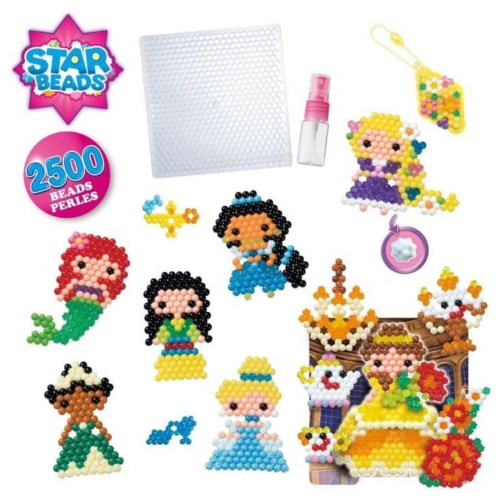 Aquabeads La box Princesses Disney, Jouet, perles qui collent avec de l'eau, Convient aux enfants a partir de 4 ans