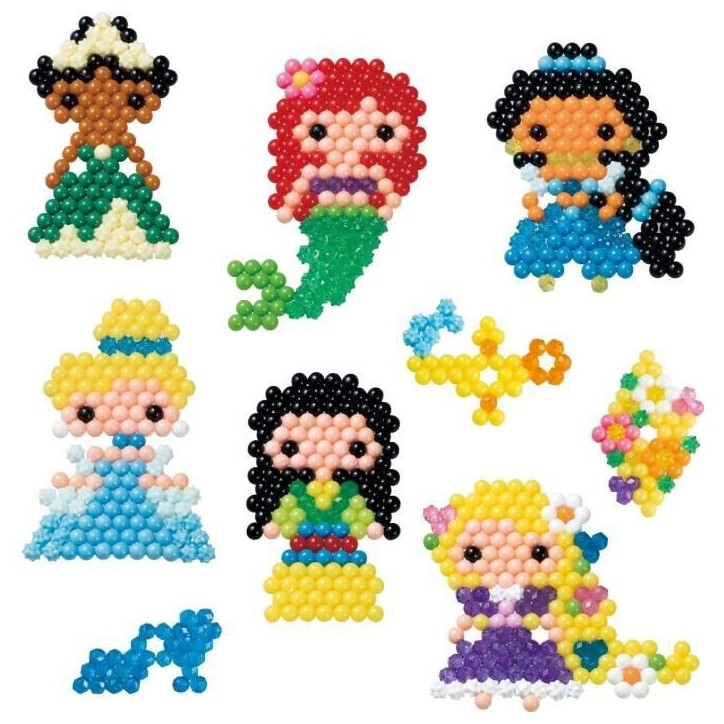 Aquabeads La box Princesses Disney, Jouet, perles qui collent avec de l'eau, Convient aux enfants a partir de 4 ans
