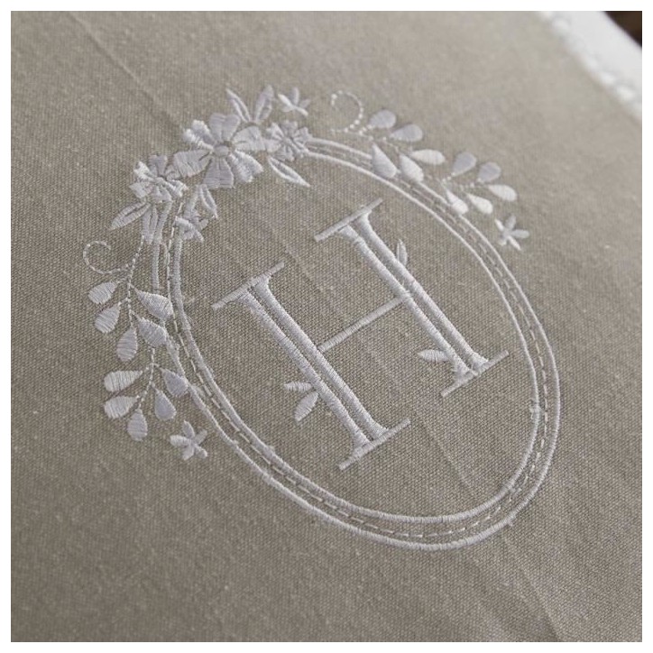 Coussin - TODAY - CHARME - Slub x Chambray x Broderie Berenice - 40 x 40 cm Coussin - TODAY - CHARME - Slub x Chambray x Broderie Berenice - 40 x 40 cm