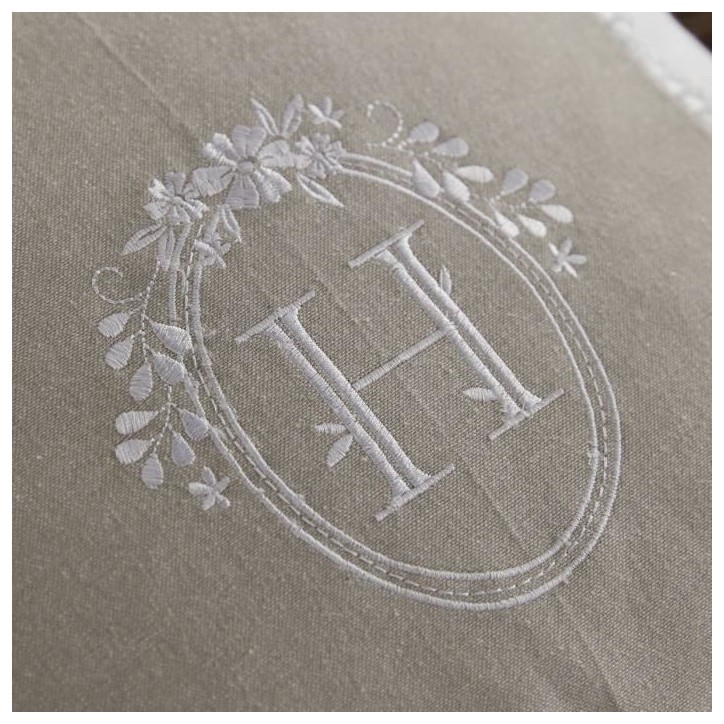 Coussin - TODAY - CHARME - Slub x Chambray x Broderie Berenice - 40 x 40 cm Coussin - TODAY - CHARME - Slub x Chambray x Broderie Berenice - 40 x 40 cm