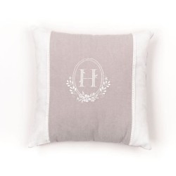 Coussin - TODAY - CHARME - Slub x Chambray x Broderie Berenice - 40 x