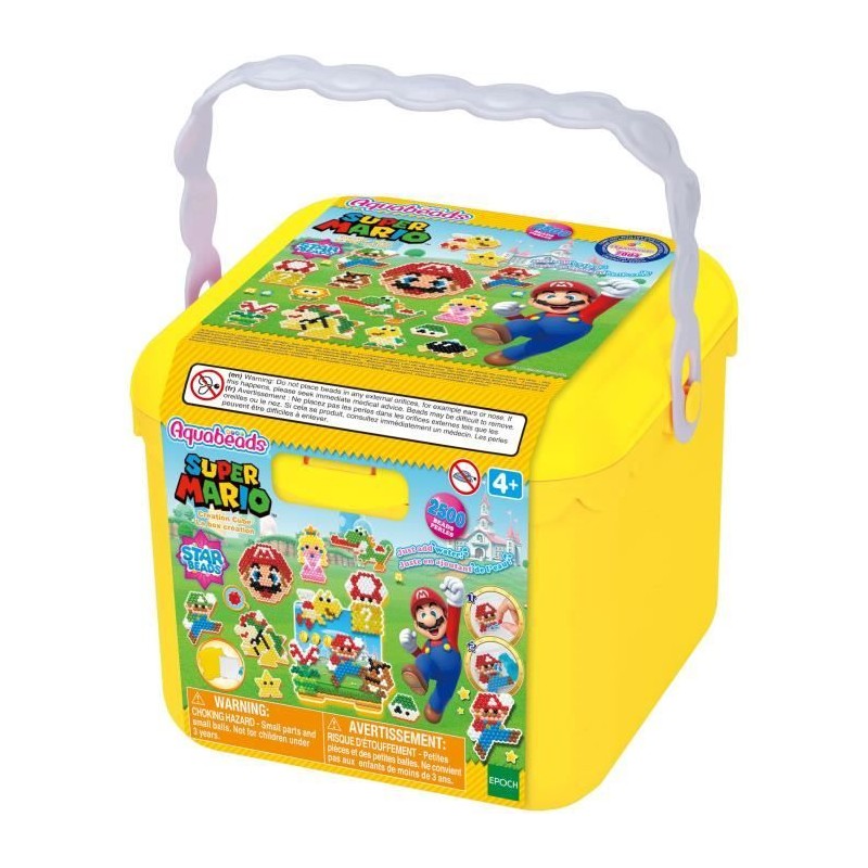 Aquabeads La box Super Mario, Jouet, perles qui collent avec de l'eau,
