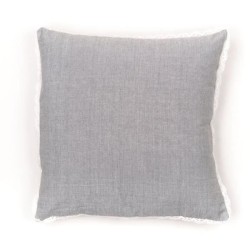 Coussin - TODAY - CHARME - Chambray x Dentelle Constance - 40 x 40 cm