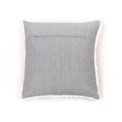 Coussin - TODAY - CHARME - Chambray x Dentelle Constance - 40 x 40 cm