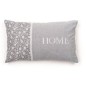 Coussin - TODAY - CHARME - Imprimé x Chambray x Broderie Capucine - 30 x 50 cm