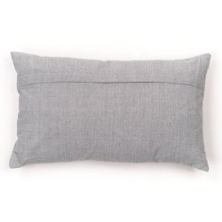 Coussin - TODAY - CHARME - Imprimé x Chambray x Broderie Capucine - 3