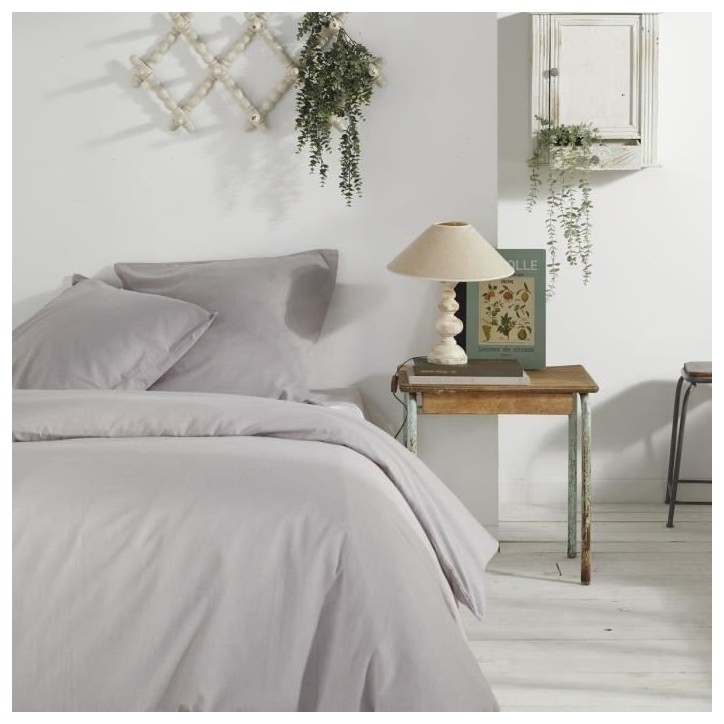Housse de couette - TODAY - CHARME - Chambray - Gris clair Constance - 260 x 240 cm Housse de couette - TODAY - CHARME - Chambray - Gris clair Constance - 260 x 240 cm