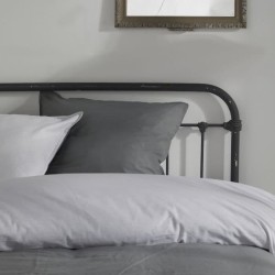 Housse de couette - TODAY - CHARME - Coton 57 fils - Gris clair x Dune