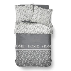Housse de couette - TODAY - CHARME - Chambray - Gris foncé Capucine -