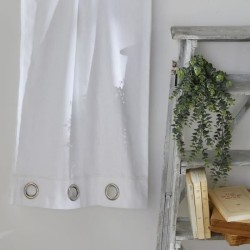 Voilage - TODAY - CHARME - oeillets slub craie - 140 x 240 cm
