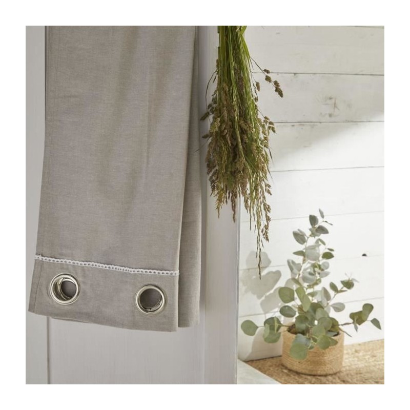 Rideau - TODAY - CHARME - Chambray Berenice - 140 x 240 cm Rideau - TODAY - CHARME - Chambray Berenice - 140 x 240 cm
