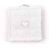Coussin de sol - TODAY - CHARME - Slub x Chambray x Broderie Constance
