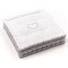 Coussin de sol - TODAY - CHARME - Slub x Chambray x Broderie Constance