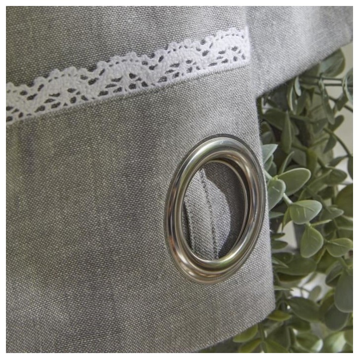 Rideau - TODAY - CHARME - Chambray Capucine - 140 x 240 cm Rideau - TODAY - CHARME - Chambray Capucine - 140 x 240 cm