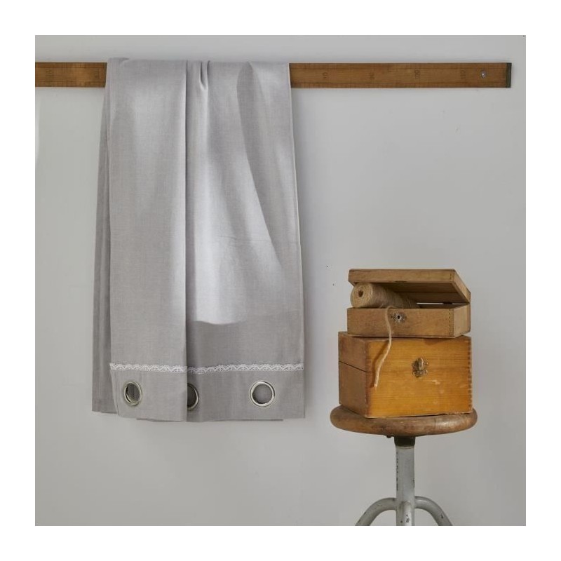 Rideau - TODAY - CHARME - Chambray Constance - 140 x 240 cm Rideau - TODAY - CHARME - Chambray Constance - 140 x 240 cm