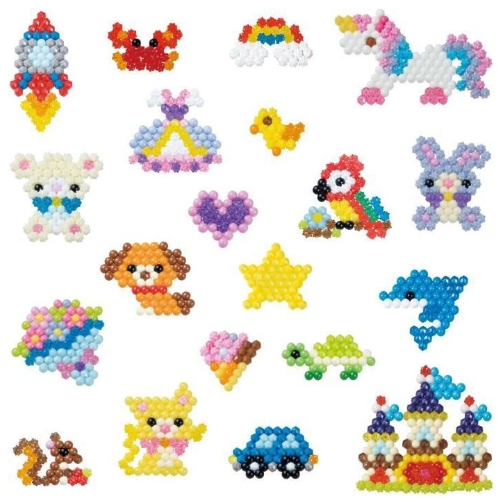 Aquabeads Mon grand atelier de création, 1500 perles de différentes formes et couleurs, perles qui collent avec de l'eau, 3177