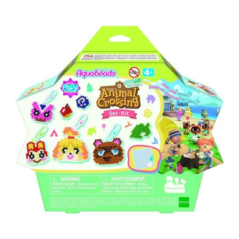 Aquabeads kit Animal Crossing: New Horizons, 800 perles de différente Aquabeads kit Animal Crossing: New Horizons, 800 perles de différente