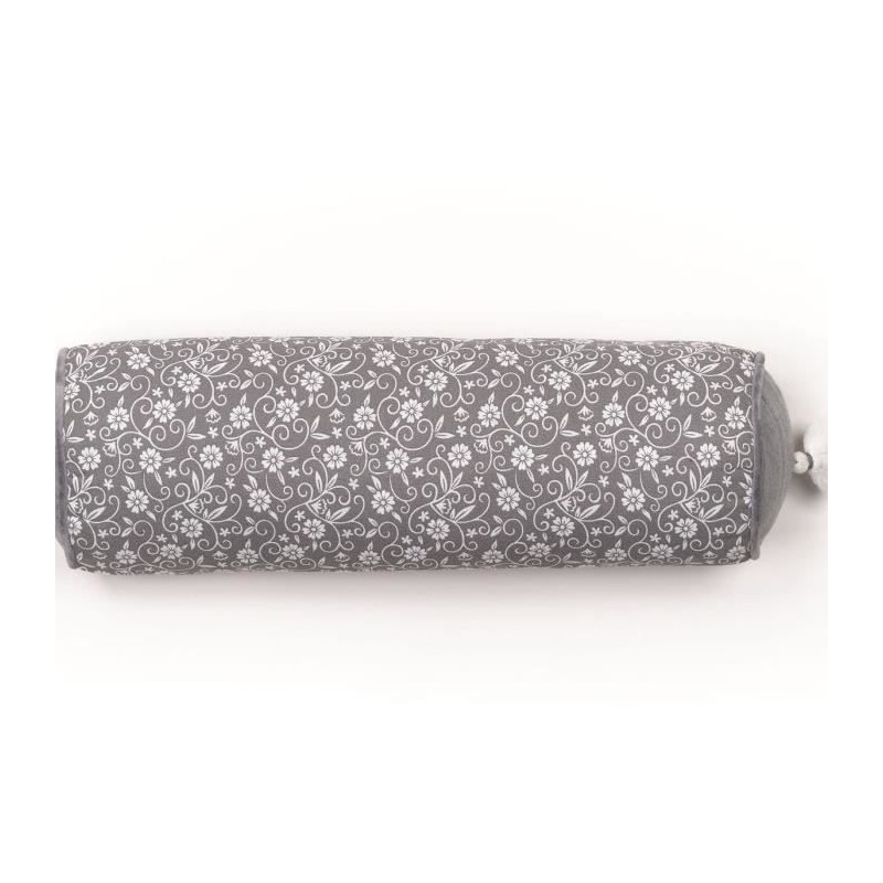 Coussin Polochon - TODAY - CHARME - Imprimé Gris foncé Capucine - 45 Coussin Polochon - TODAY - CHARME - Imprimé Gris foncé Capucine - 45