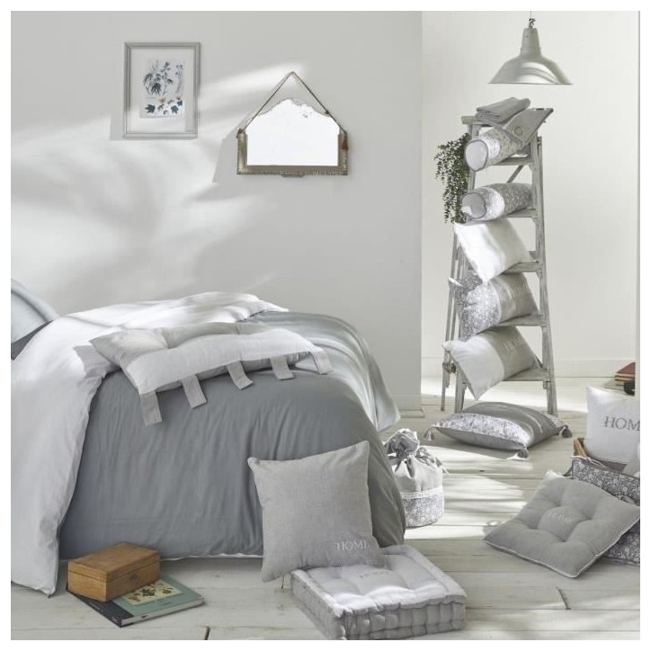 Coussin Polochon - TODAY - CHARME - Imprimé Gris foncé Capucine - 45 x 15 cm Coussin Polochon - TODAY - CHARME - Imprimé Gris foncé Capucine - 45 x 15 cm