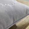 Coussin - TODAY - CHARME - Chambray x Petite broderie Constance - 40 x