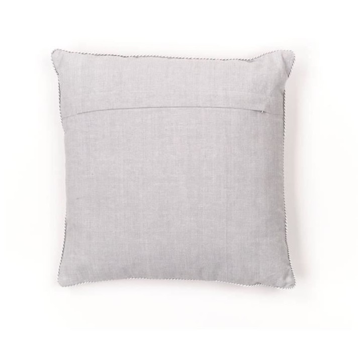 Coussin - TODAY - CHARME - Chambray x Petite broderie Constance - 40 x 40 cm