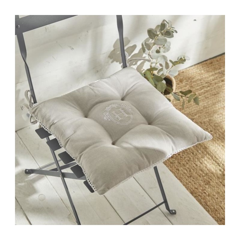 Assise matelassée - TODAY - CHARME - Chambray x Petite Broderie Beren