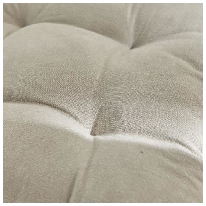 Assise matelassée - TODAY - CHARME - Chambray x Petite Broderie Berenice - 40 x 40 cm Assise matelassée - TODAY - CHARME - Chambray x Petite Broderie Berenice - 40 x 40 cm