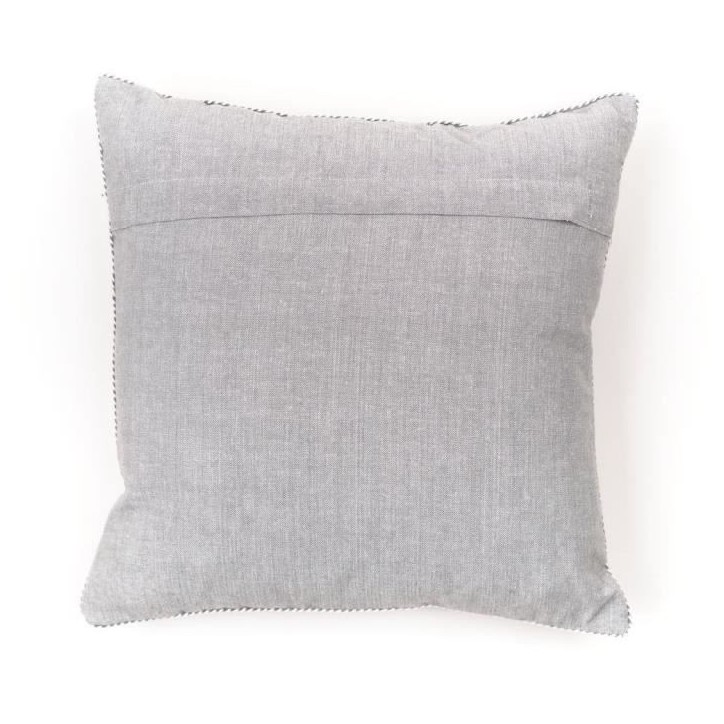 Coussin - TODAY - CHARME - Chambray x Petite broderie Capucine - 40 x 40 cm